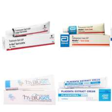 トレチノイン0.05％とメラライトフォルテで乳首をピンクにしたクリームセットです。